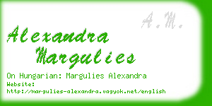 alexandra margulies business card